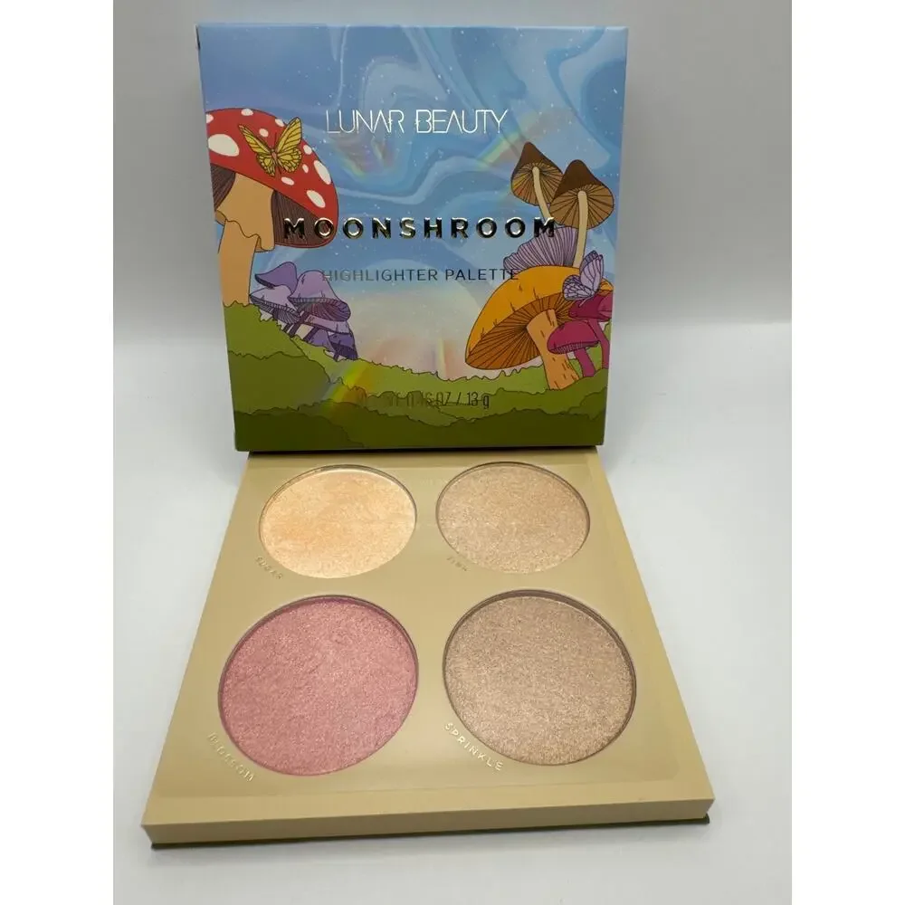 LUNAR BEAUTY Moonshroom Highlighter Palette‎ BNIB